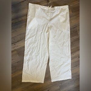 SKIMS Wide Leg Pants in White